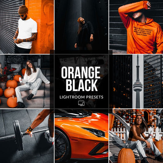 Ai-Optimized ORANGE BLACK LIGHTROOM PRESETS