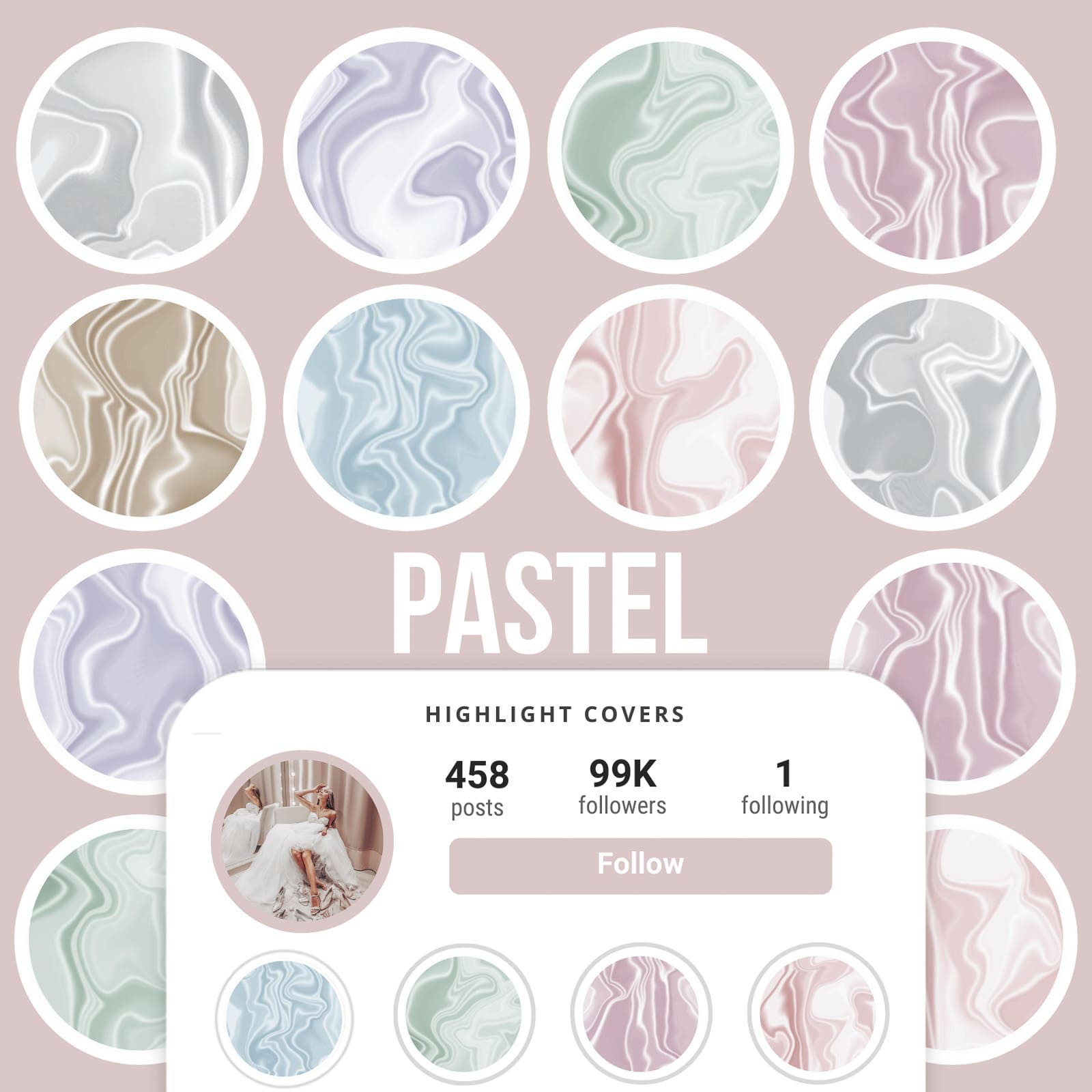 Ai-Optimized PASTEL STYLE IG HIGHLIGHT COVERS