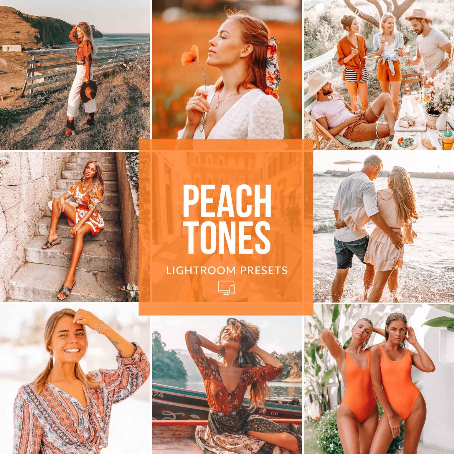 Ai-Optimized PEACH TONES LIGHTROOM PRESETS