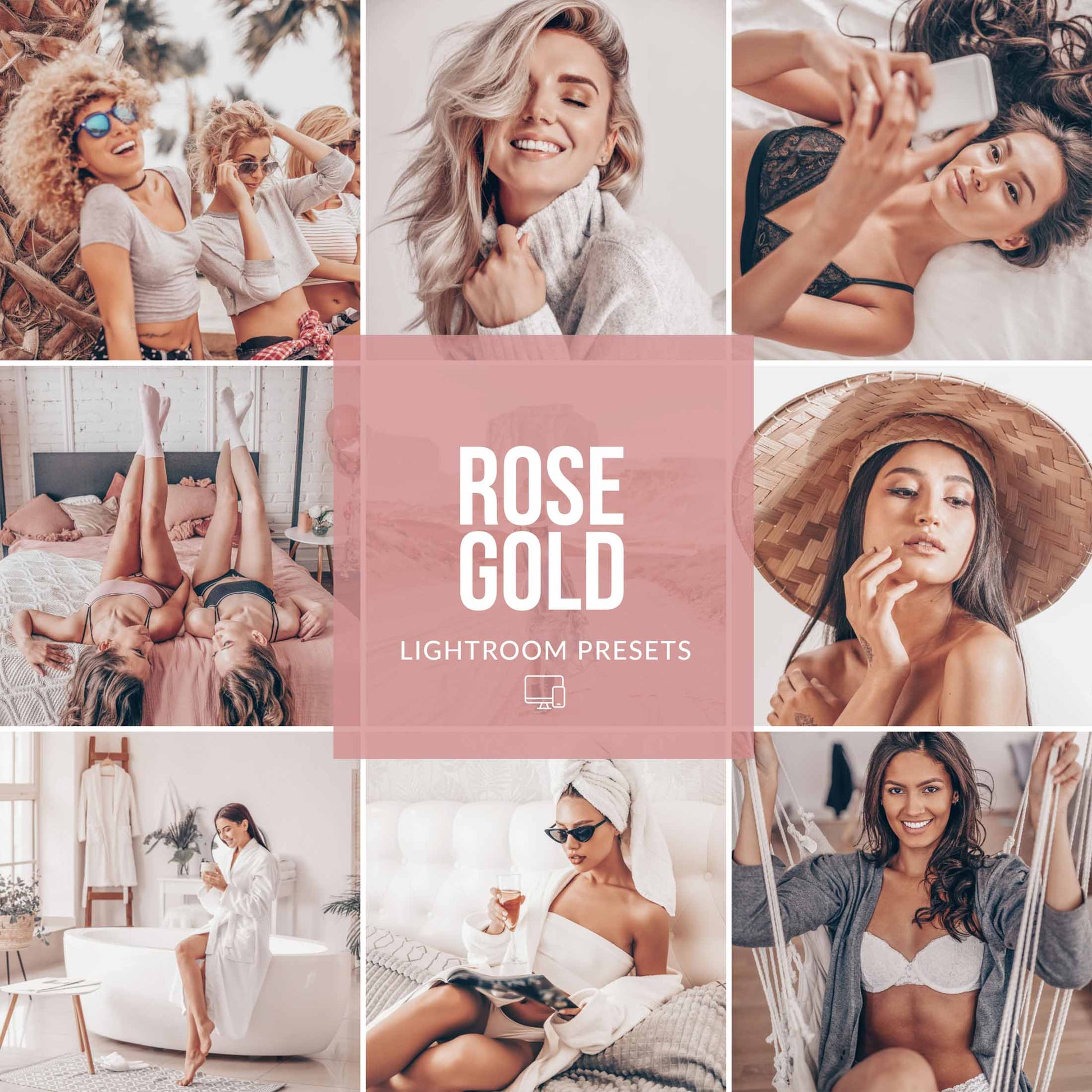 Ai-Optimized ROSE GOLD LIGHTROOM PRESETS