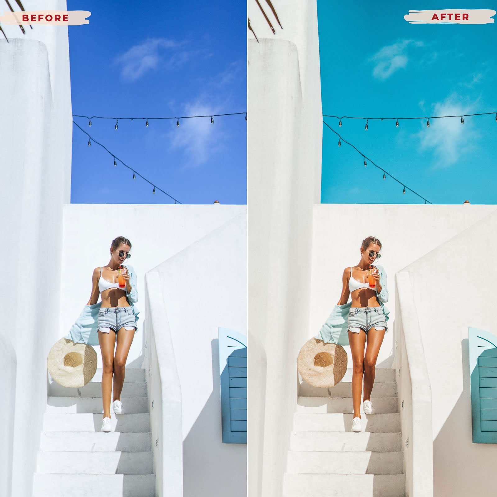 Ai-Optimized SANTORINI LIGHTROOM PRESETS