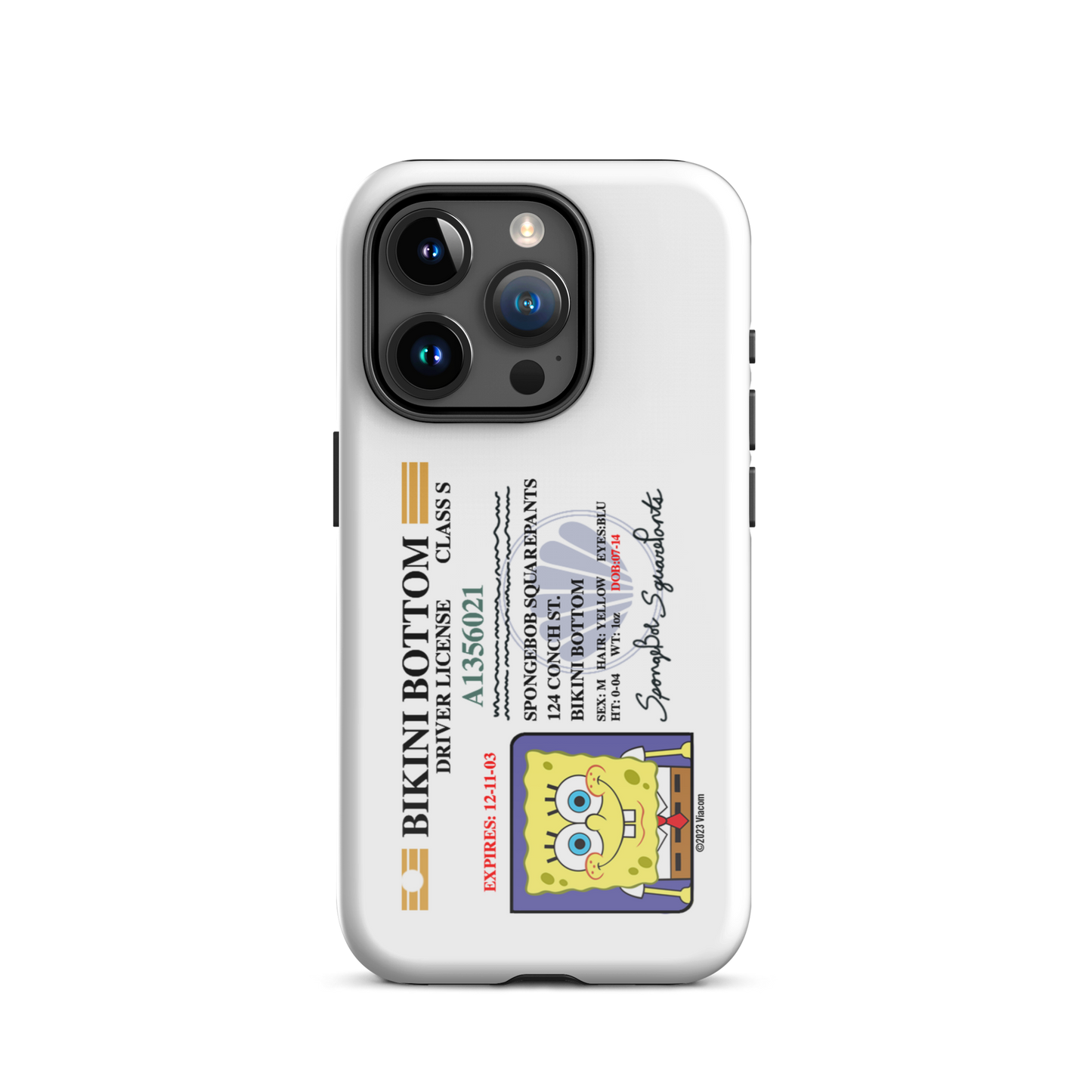 SpongeBob SquarePants SpongeBob Driver's License Tough Phone Case - iPhone