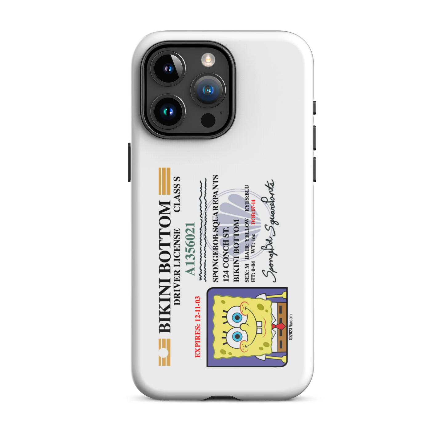 SpongeBob SquarePants SpongeBob Driver's License Tough Phone Case - iPhone