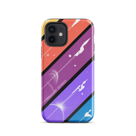 Star Trek Color Block Warp Speed Tough Phone Case - iPhone