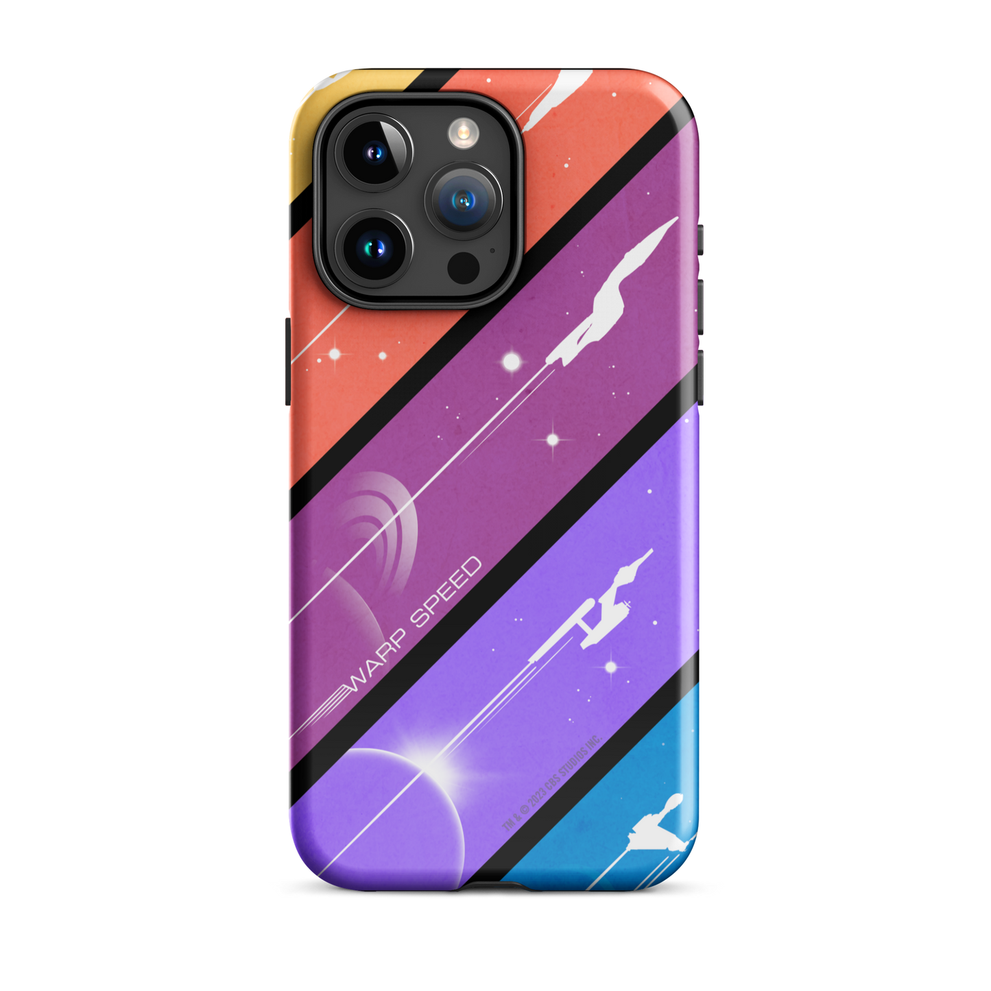 Star Trek Color Block Warp Speed Tough Phone Case - iPhone