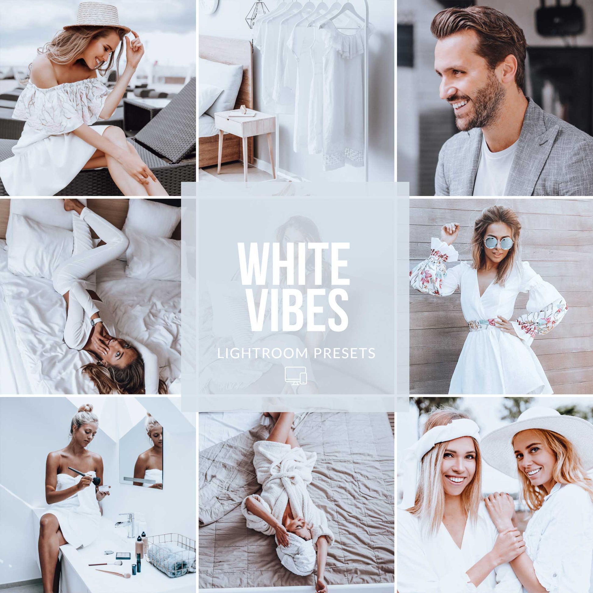 Ai-Optimized WHITE VIBES LIGHTROOM PRESETS