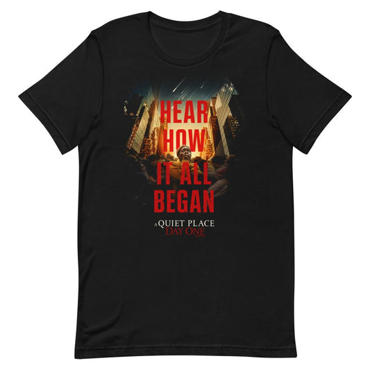 A Quiet Place: Day One Hear How It All Began Poster Unisex T-Shirt