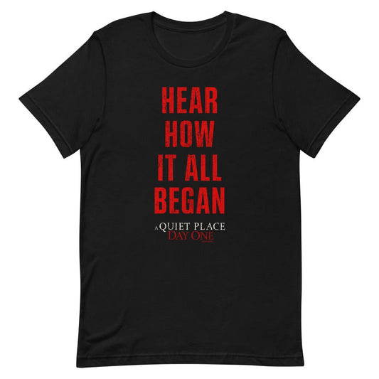 A Quiet Place: Day One Hear How It All Began Unisex T-Shirt