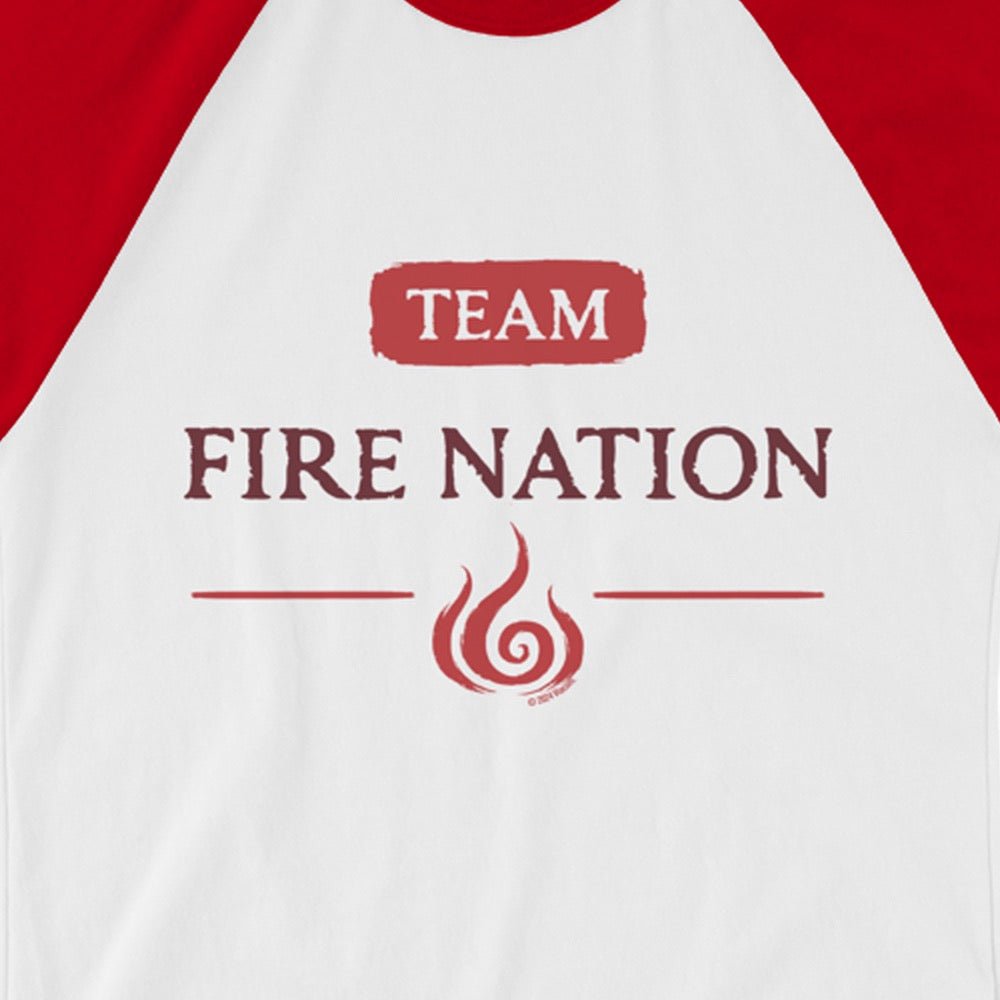 Avatar: The Last Airbender Team Fire Nation Unisex Raglan Shirt