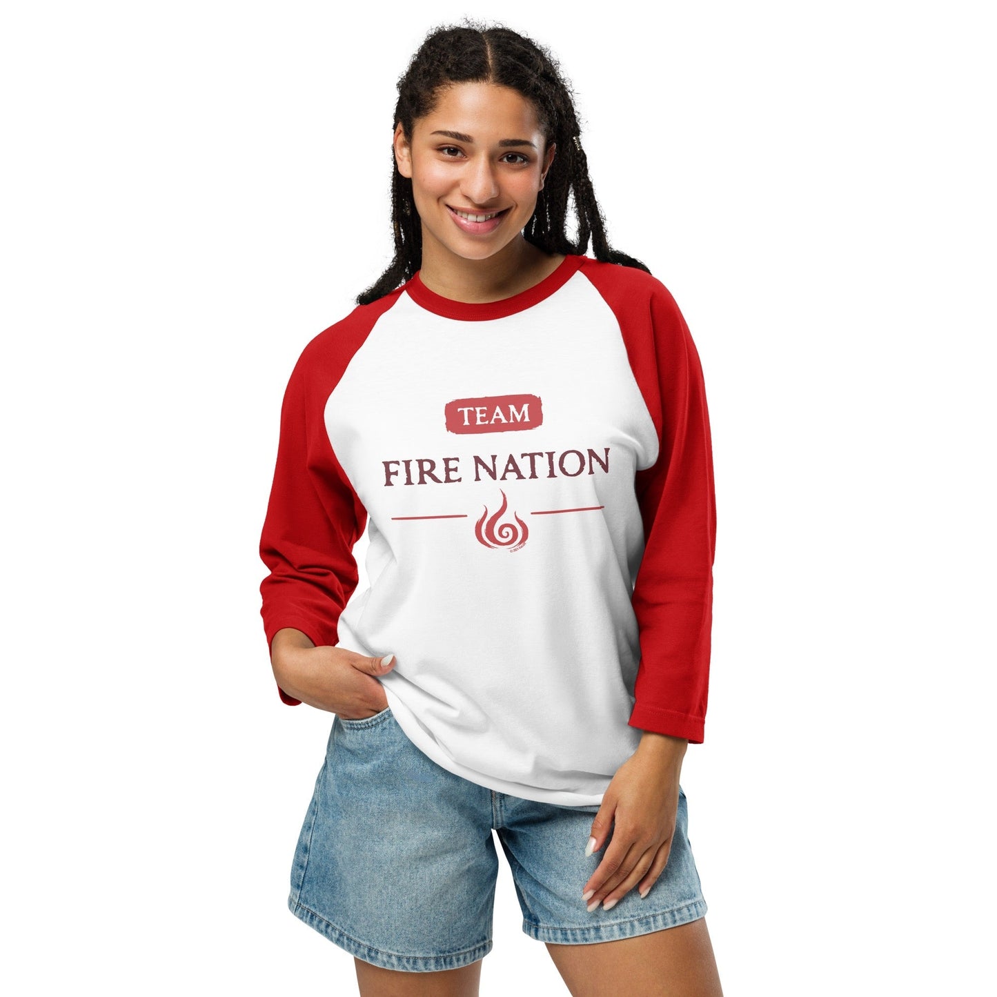 Avatar: The Last Airbender Team Fire Nation Unisex Raglan Shirt