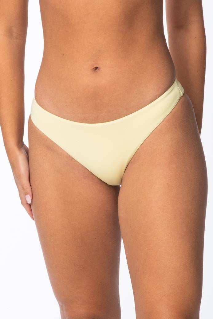 Bella Cheeky Bikini Bottoms Light Yellow Swimwear HYPEACH BOUTIQUE 