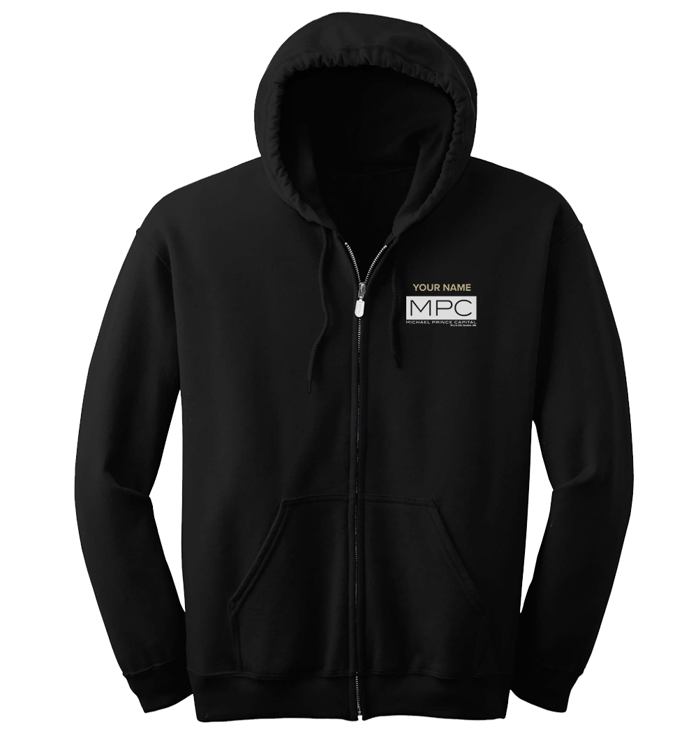 Billions Michael Prince Capital Personalized Fleece Zip-Up Hooded Sweatshirt