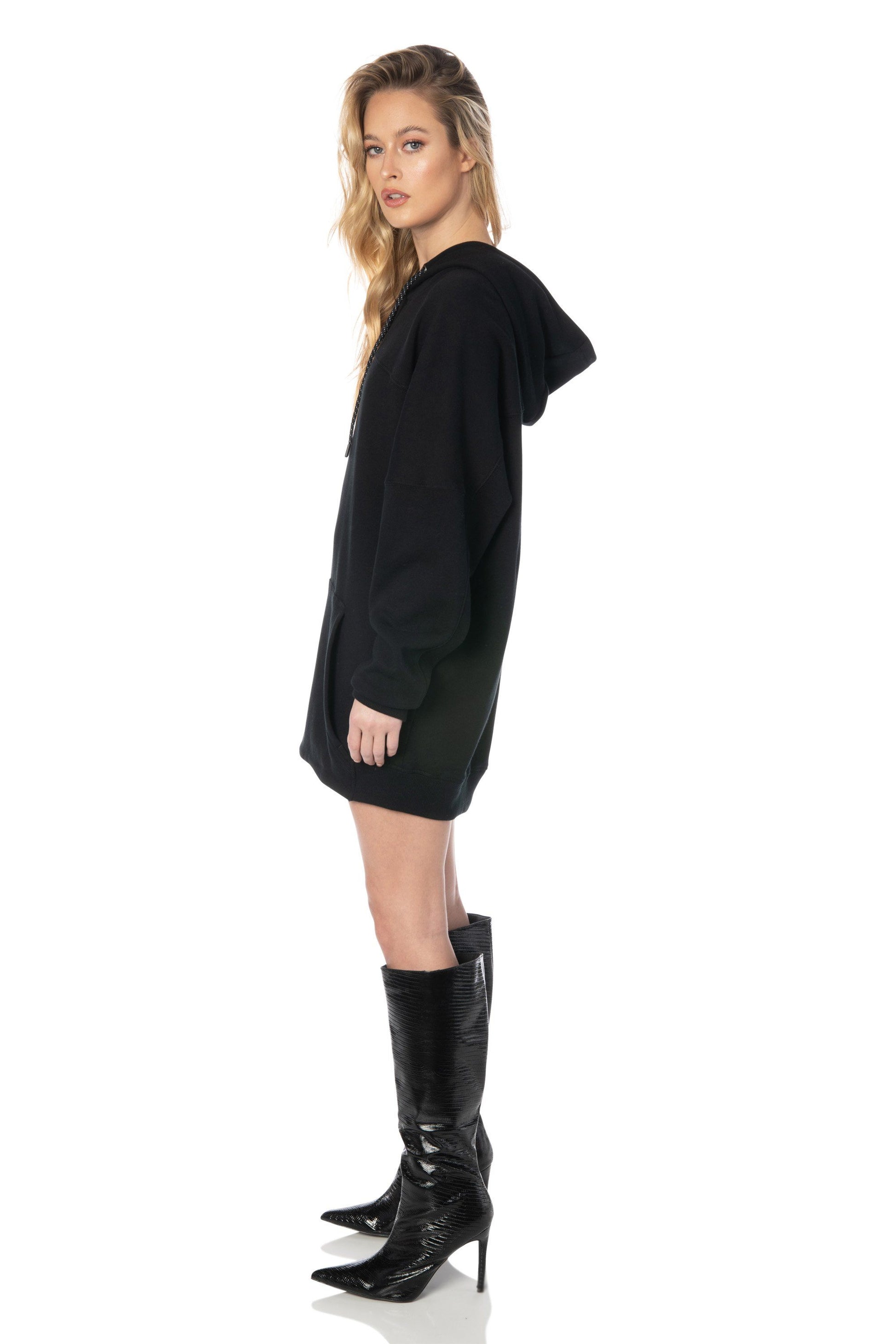 Black Pullover Hoodie - Hypeach Lounge Tops HYPEACH 