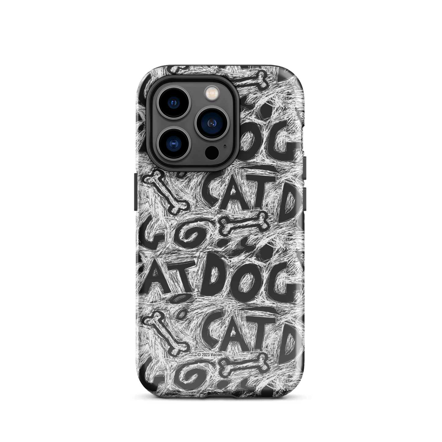 CatDog Scratch Pattern Tough Case for iPhone