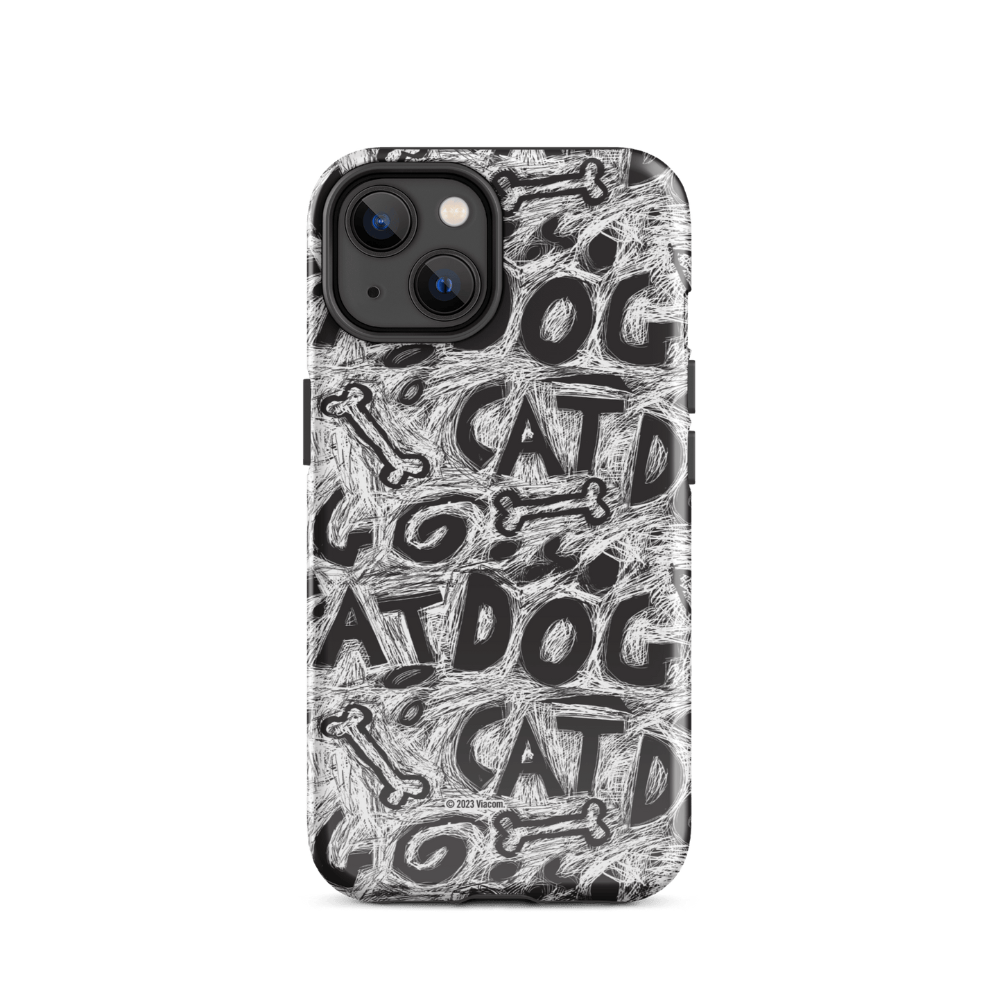 CatDog Scratch Pattern Tough Case for iPhone