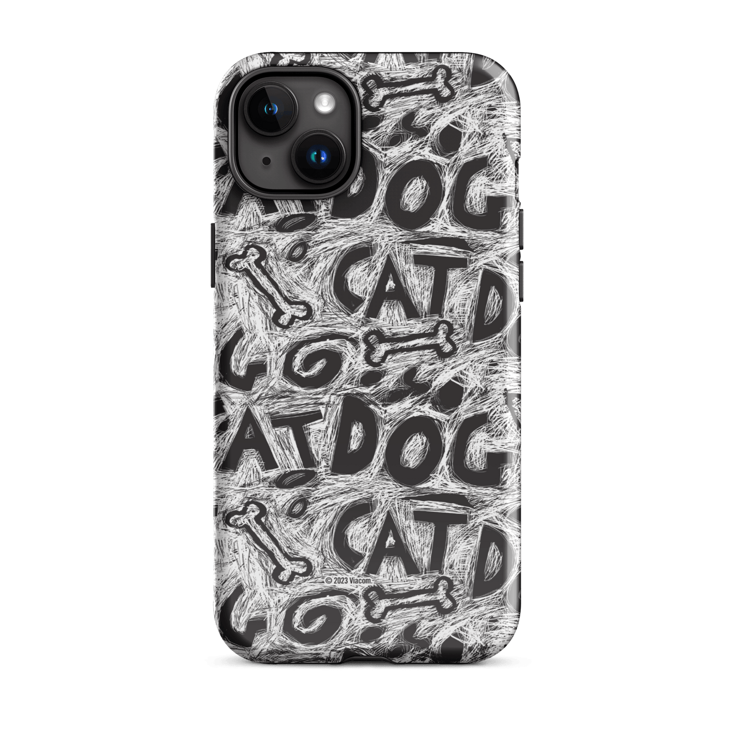 CatDog Scratch Pattern Tough Case for iPhone