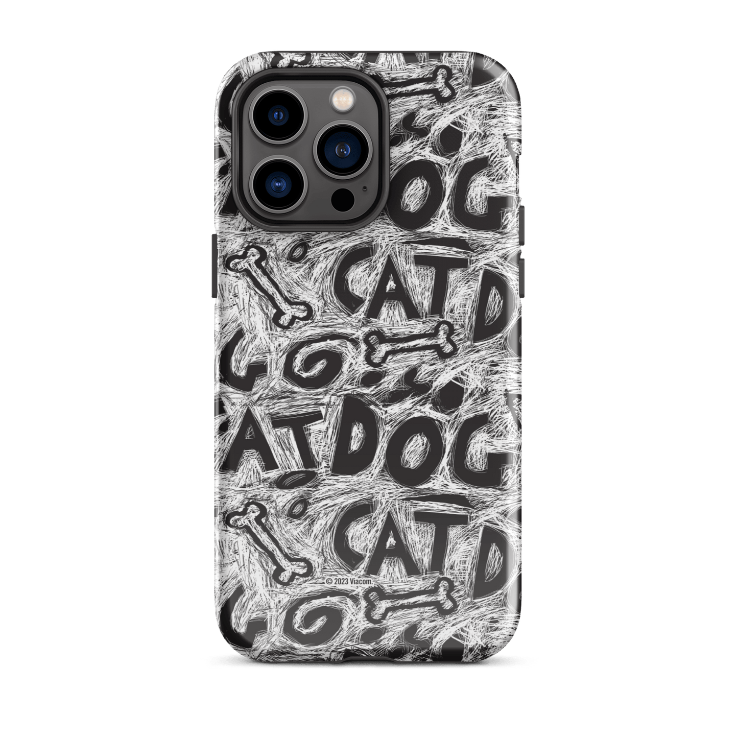 CatDog Scratch Pattern Tough Case for iPhone