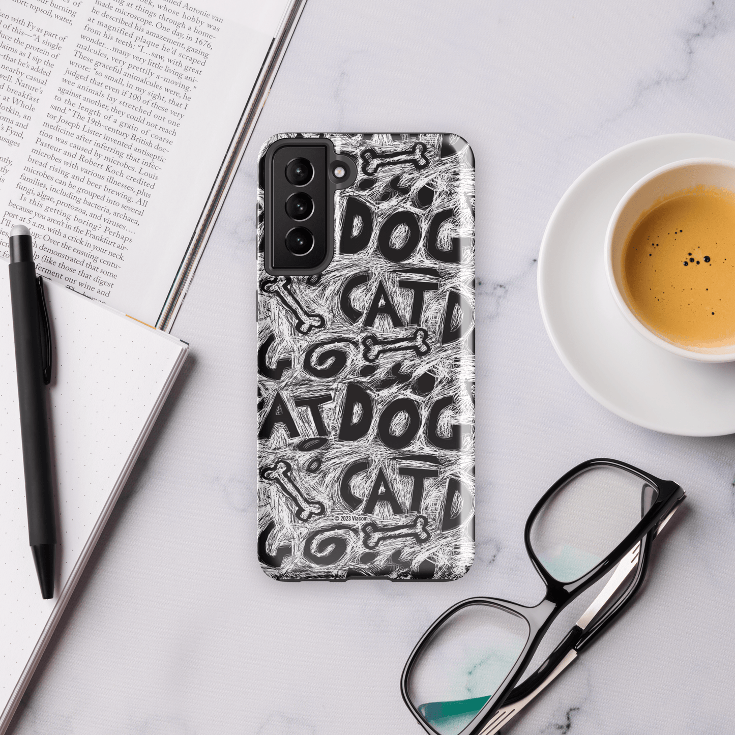 CatDog Scratch Pattern Tough Phone Case - Samsung