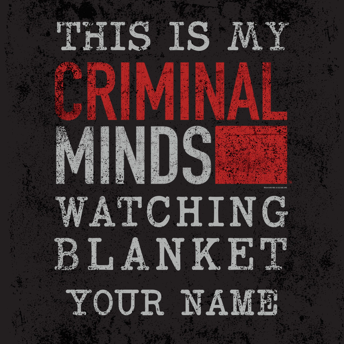 Criminal Minds Watching Personalized Sherpa Blanket