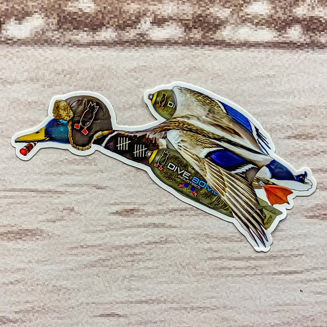 Bomber Mallard by Shawn Winstead, 5" Decal