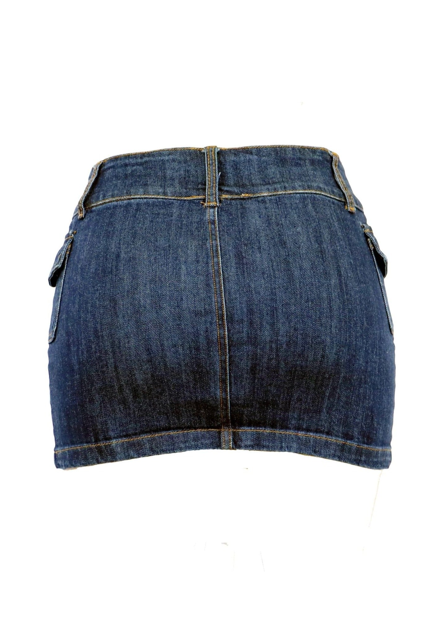 Delilah Denim Micro Mini Skirt Bottoms HYPEACH 