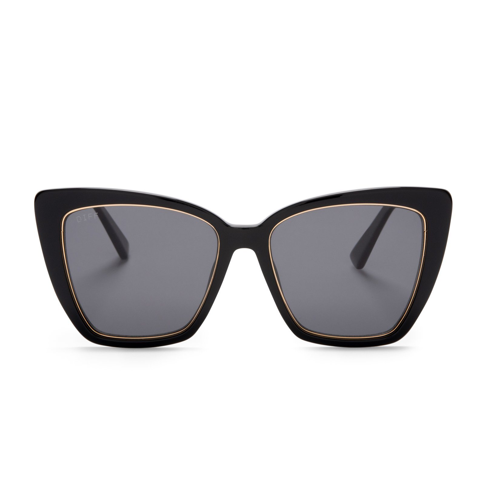 DIFF Eyewear - Becky IV - Black Accessories HYPEACH BOUTIQUE 