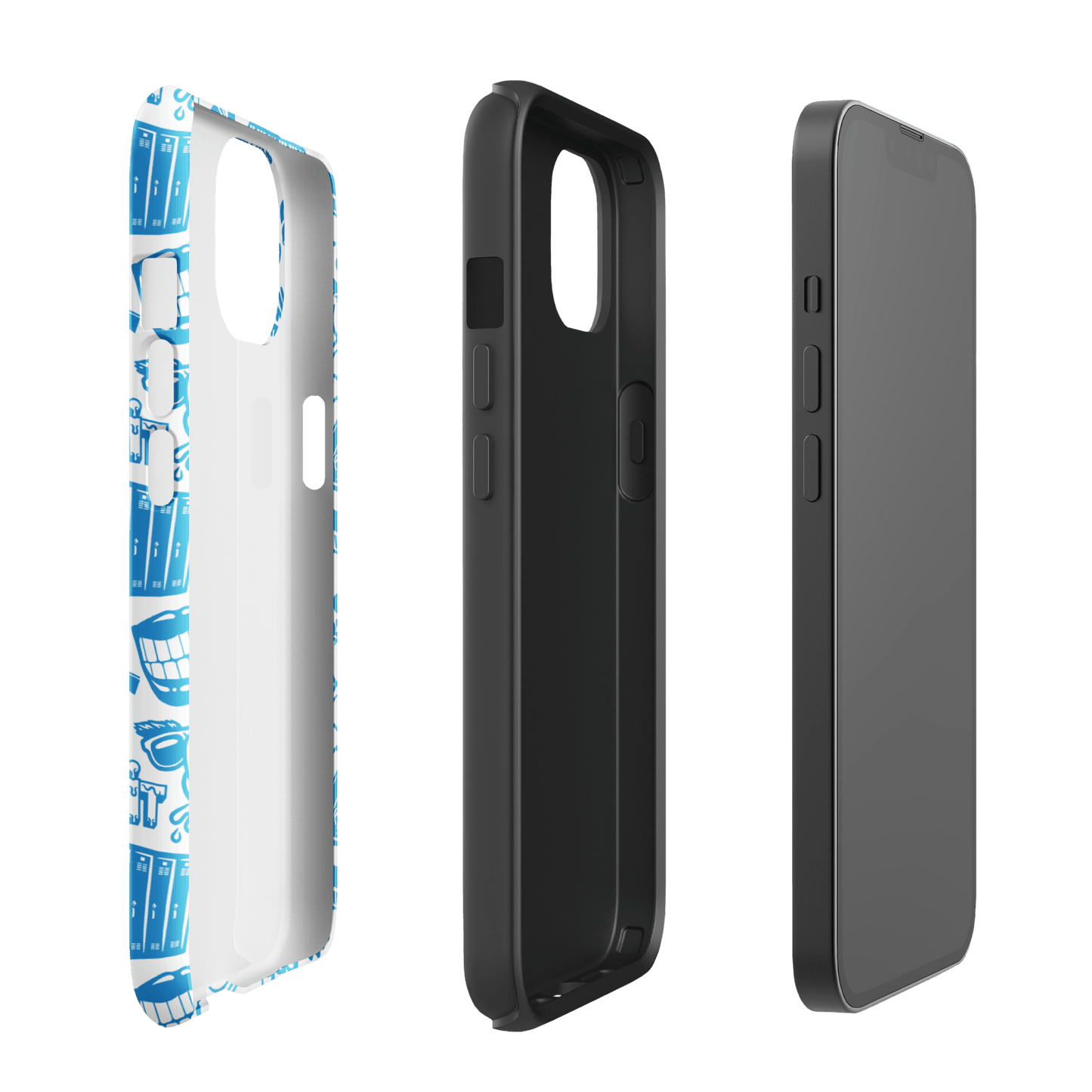 Double Dare Pop Lockin Pattern Tough Phone Case - iPhone