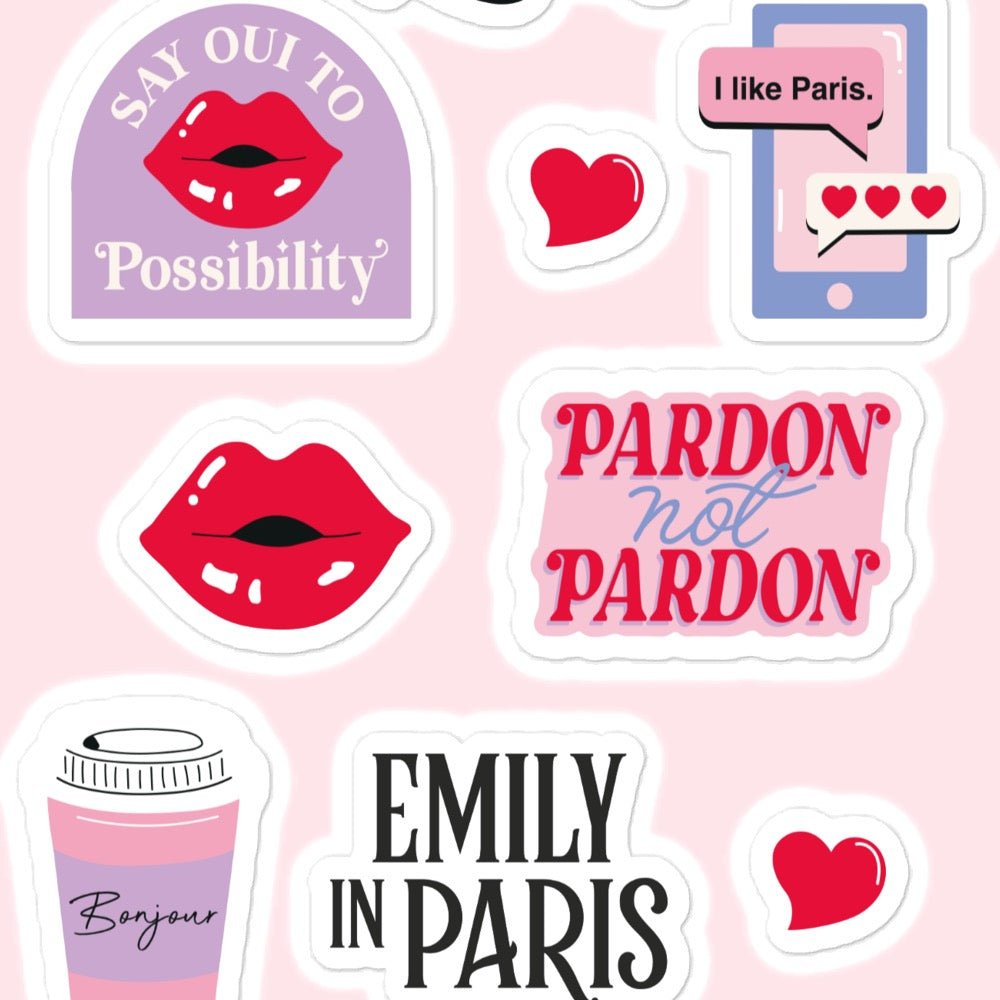 Emily in Paris Icons Sticker Sheet