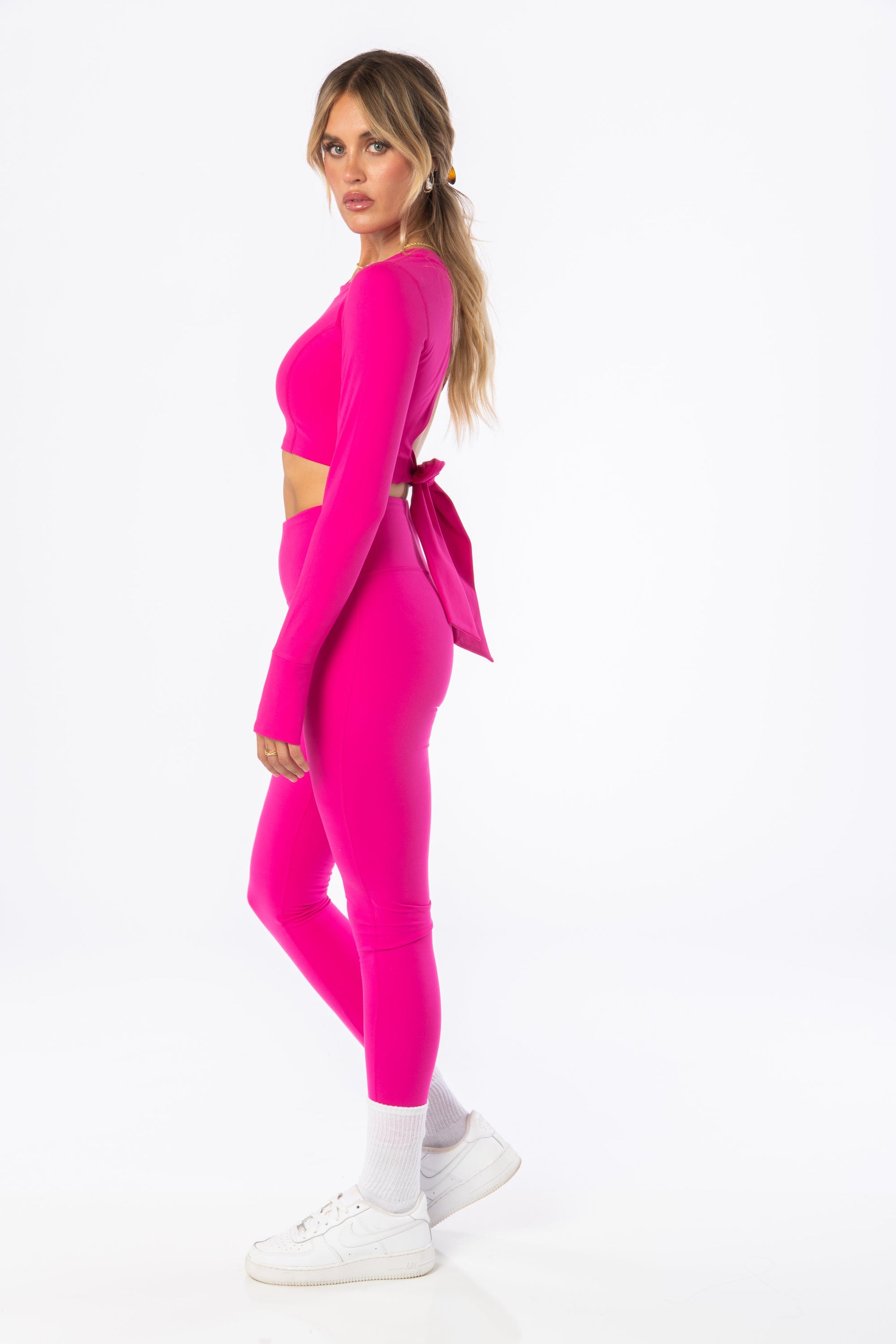 Essential Leggings Pink Activewear HYPEACH BOUTIQUE 