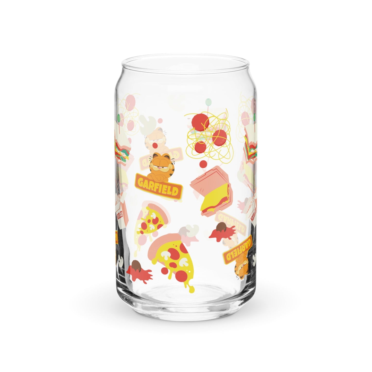 Garfield Movie Food Can Glass