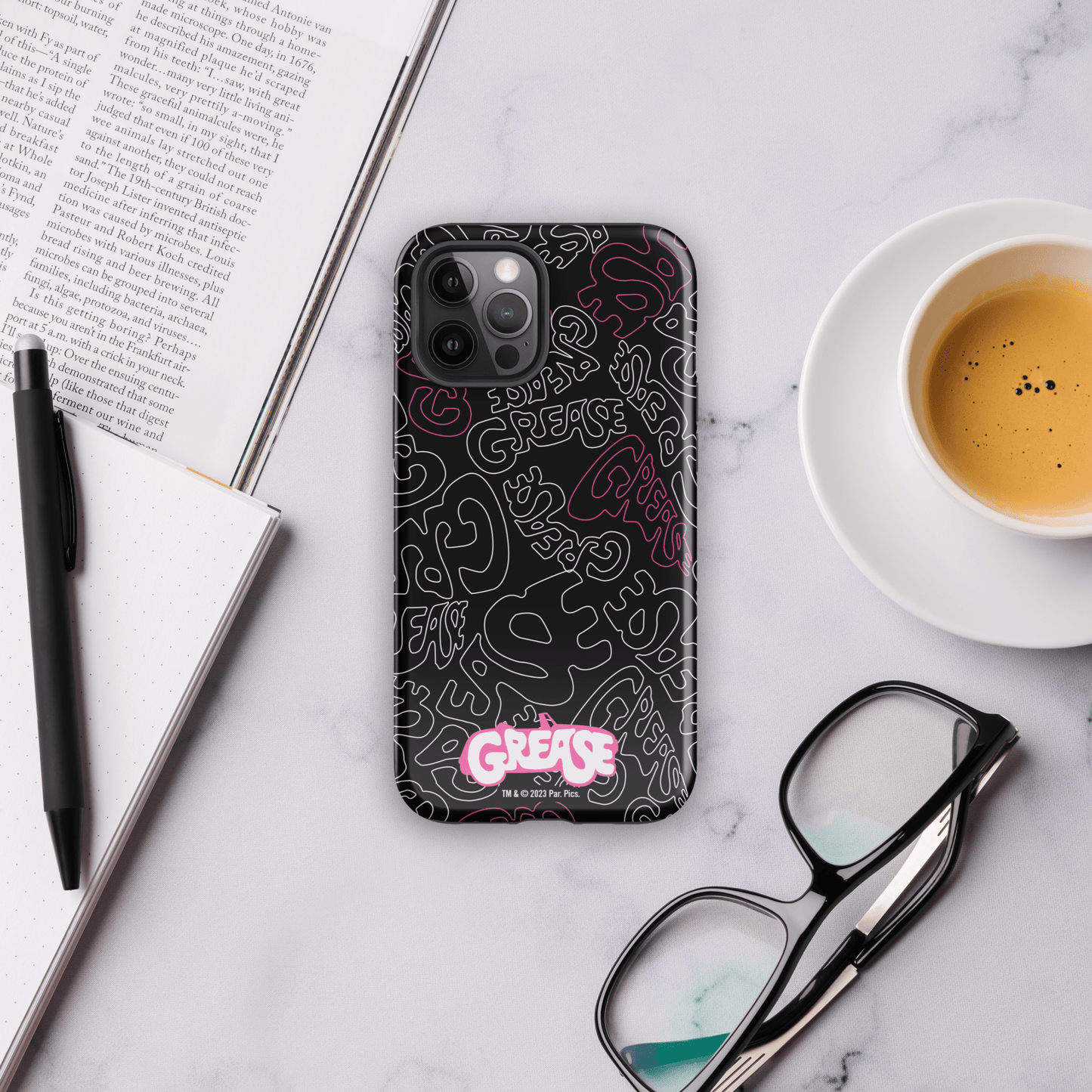 Grease Pattern Tough Phone Case - iPhone