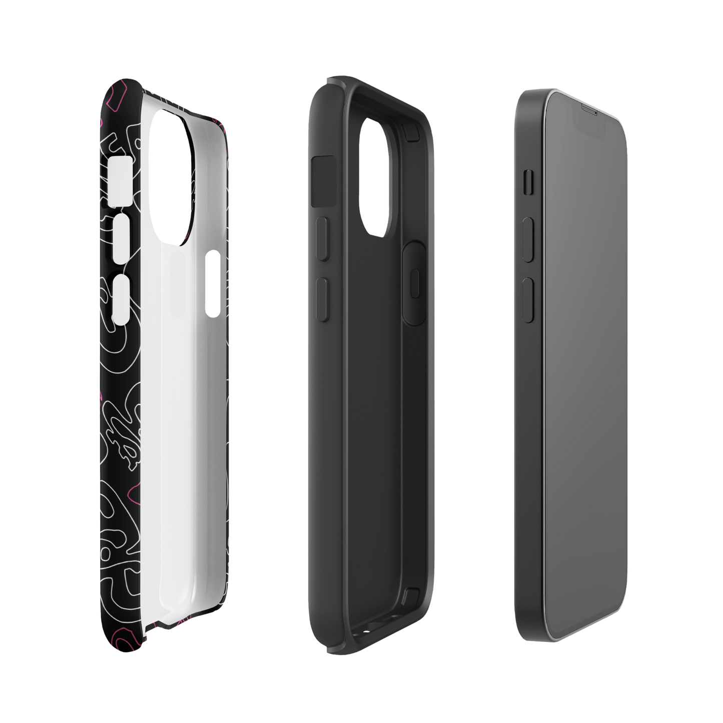 Grease Pattern Tough Phone Case - iPhone