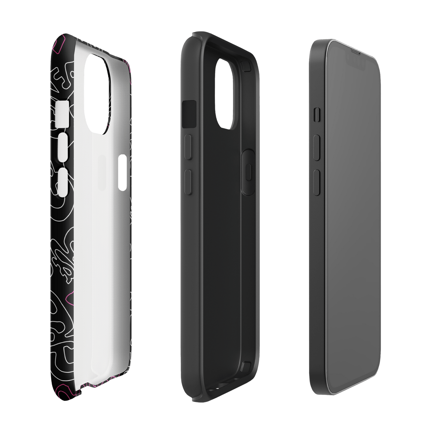 Grease Pattern Tough Phone Case - iPhone