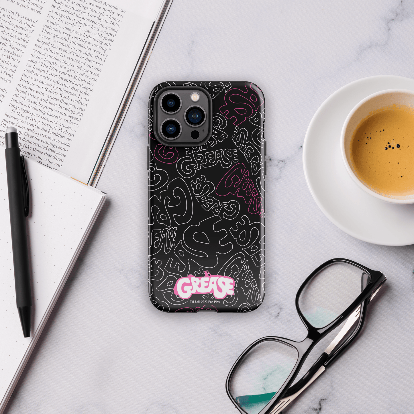 Grease Pattern Tough Phone Case - iPhone