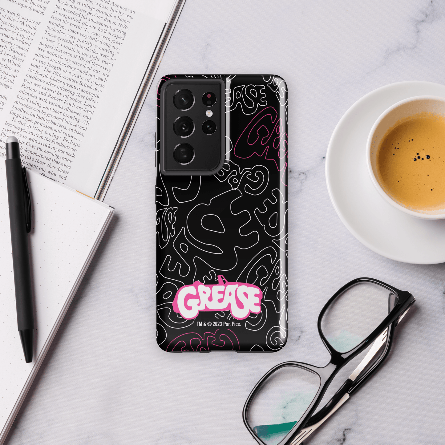 Grease Pattern Tough Phone Case - Samsung