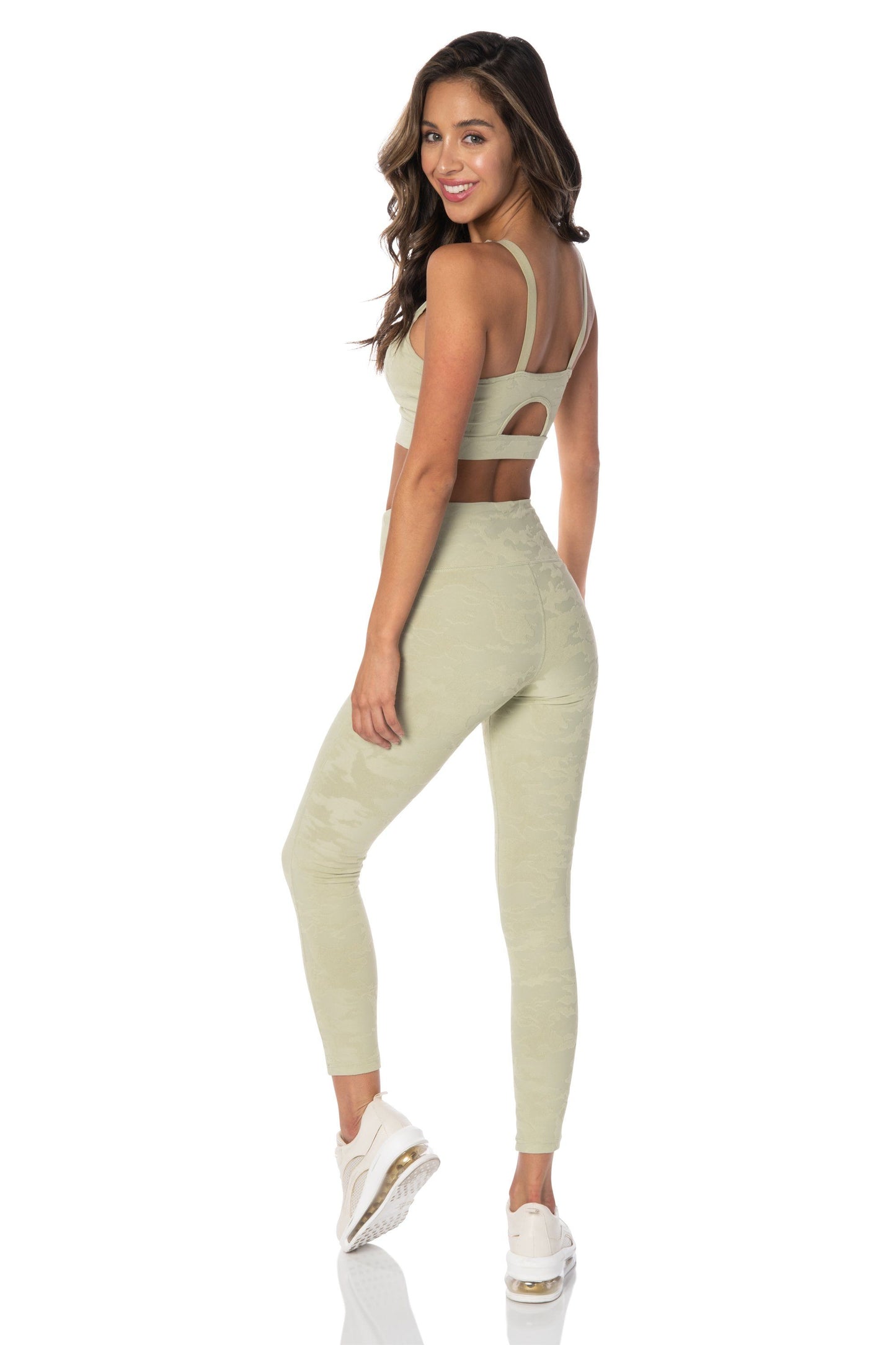 Green Camo Highwaist Leggings - Hypeach Active Bottoms HYPEACH 