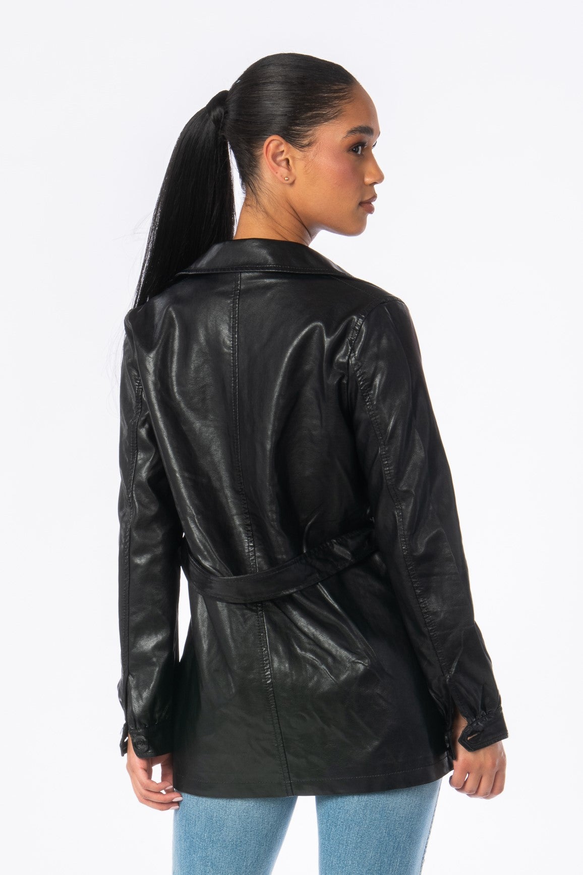 High Voltage Leather Jacket Outerwear HYPEACH BOUTIQUE 