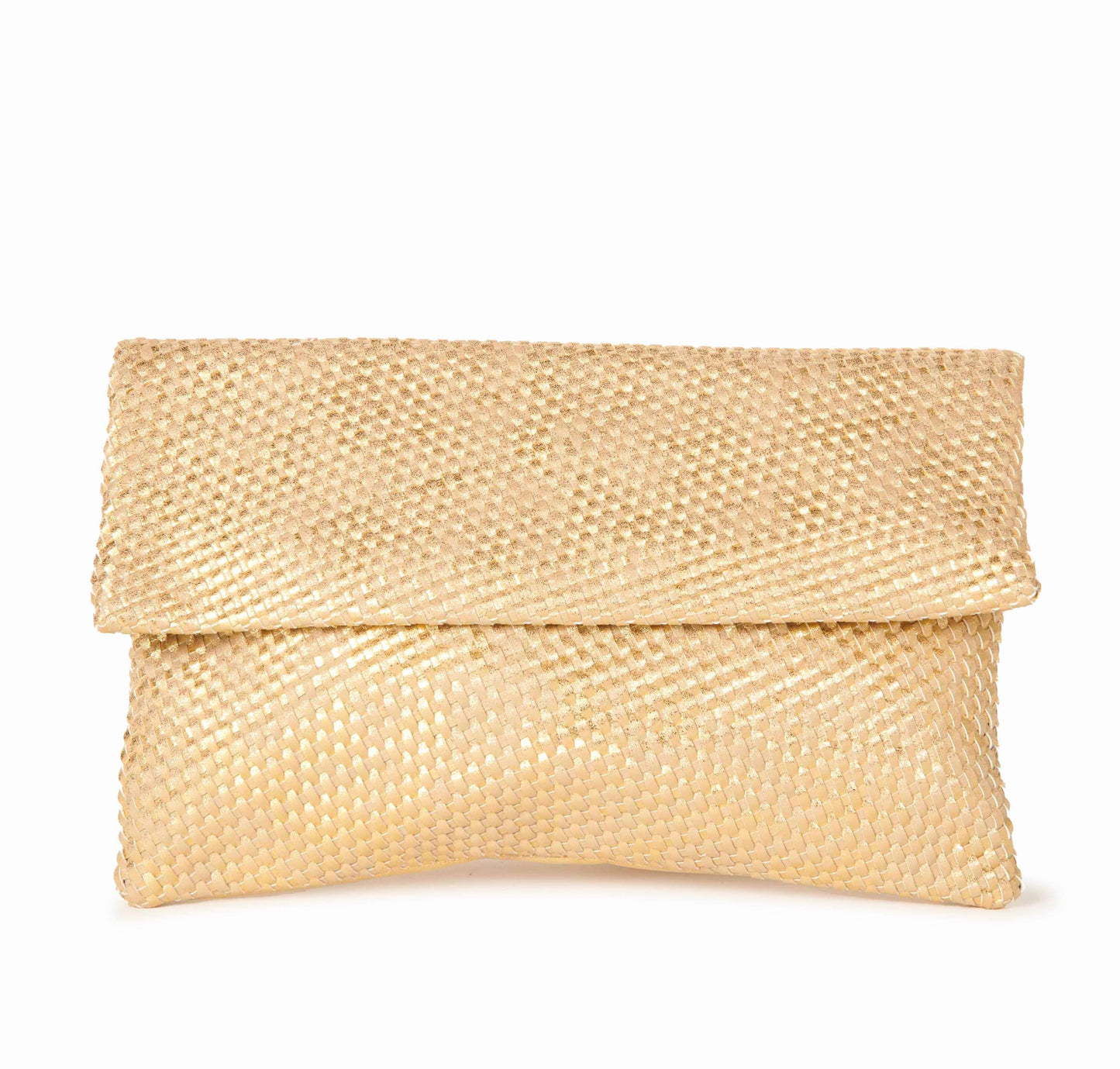 Hypeach Nude Clutch With Gold Weave Accessories HYPEACH BOUTIQUE 