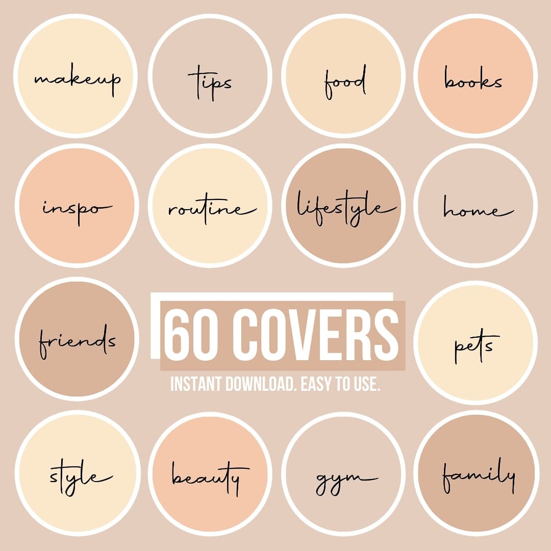 Ai-Optimized BROWN TONES IG HIGHLIGHT COVERS