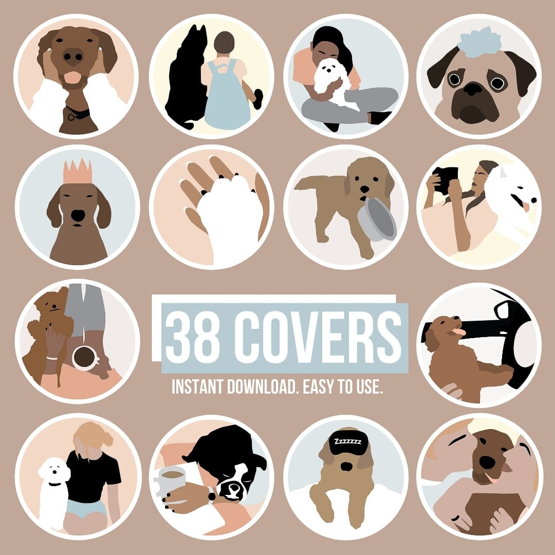 Ai-Optimized DOG LOVERS IG HIGHLIGHT COVERS