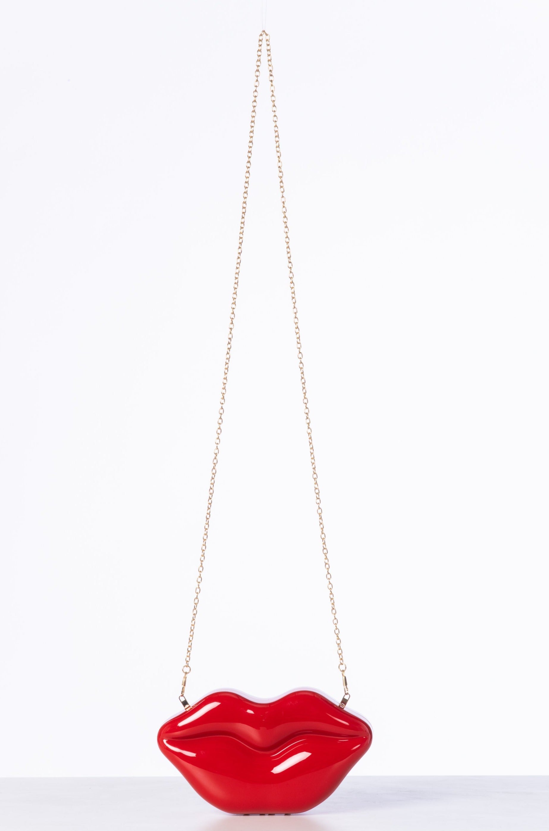 Lip Shaped Clutch with Chain Accessories HYPEACH 