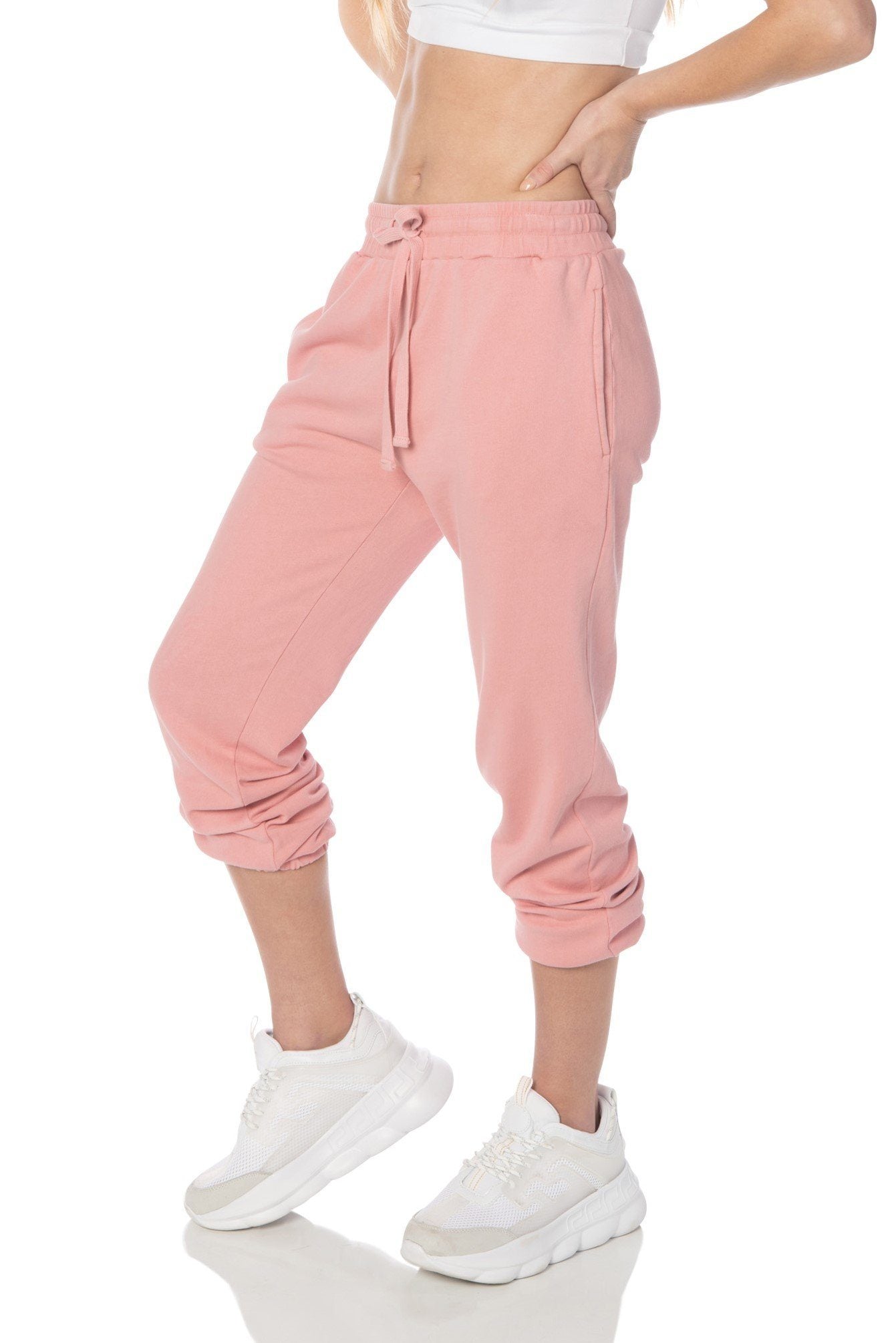 Mineral Washed Pink Relaxed Fit Joggers - Hypeach Lounge Bottoms HYPEACH 