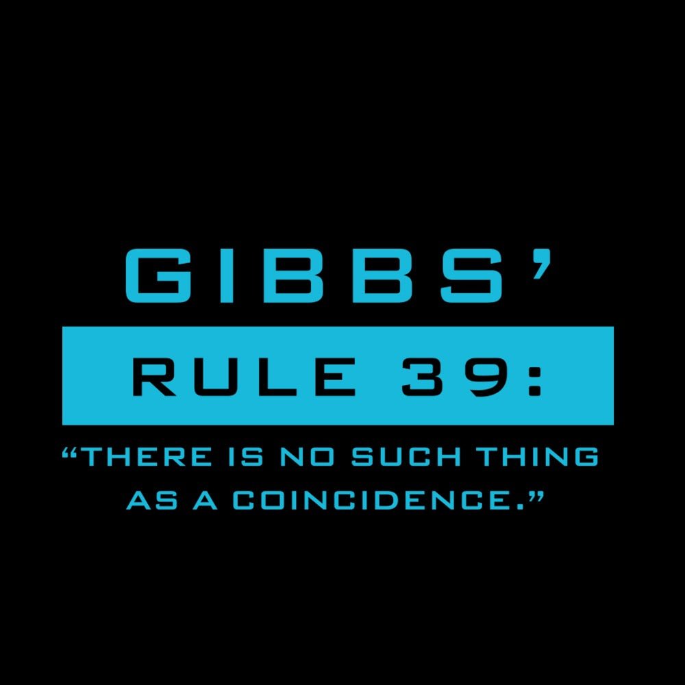 NCIS Gibb's Rule 39 Black Mug