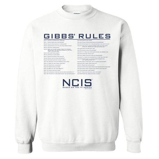 NCIS GIbbs Rules Fleece Crewneck Sweatshirt