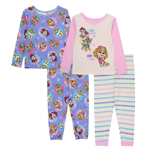 Paw Patrol Good Pups, Good Vibes 4-Piece Pajama Set