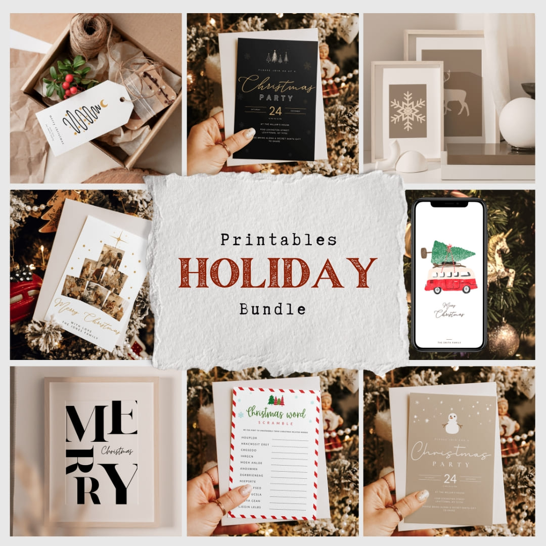 Ai-Optimized CHRISTMAS PRINTABLES BUNDLE