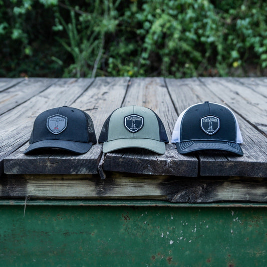 Small Woven Shield Snapback Hat