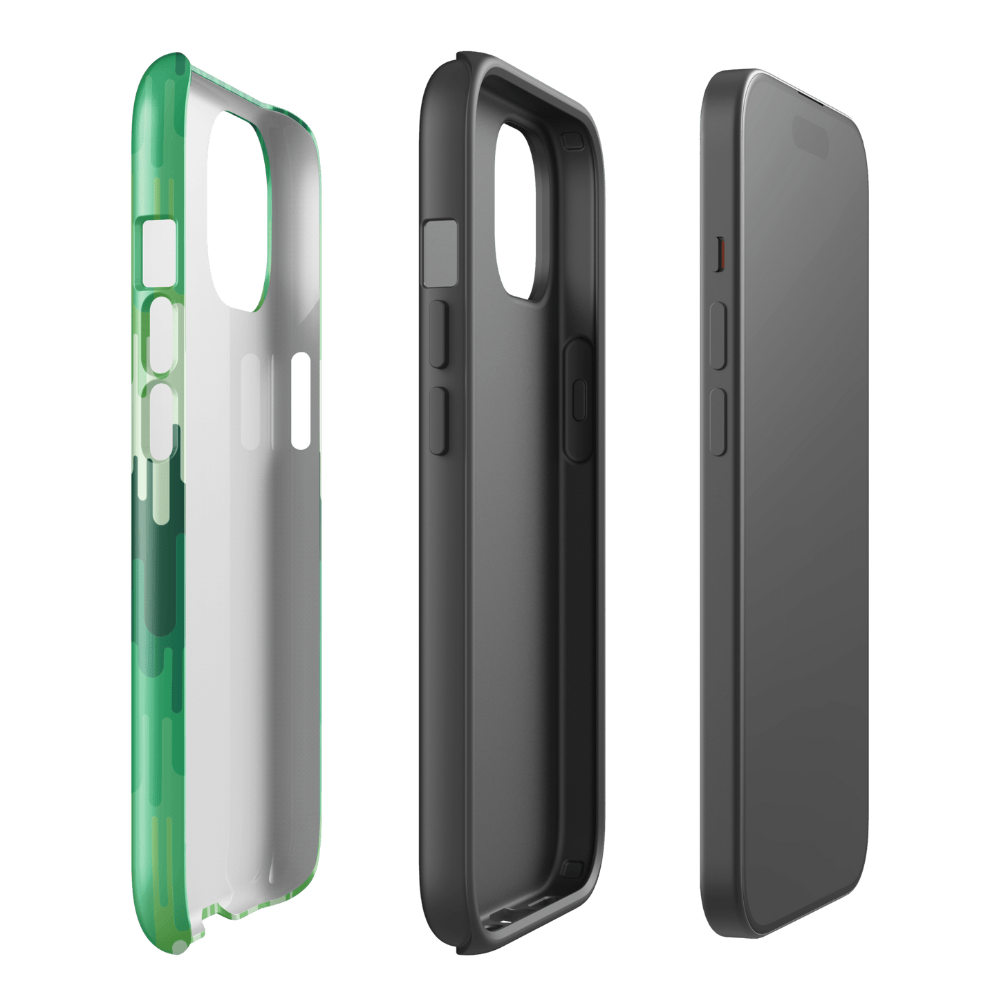 Slime Ombre Green Tough Phone Case - iPhone