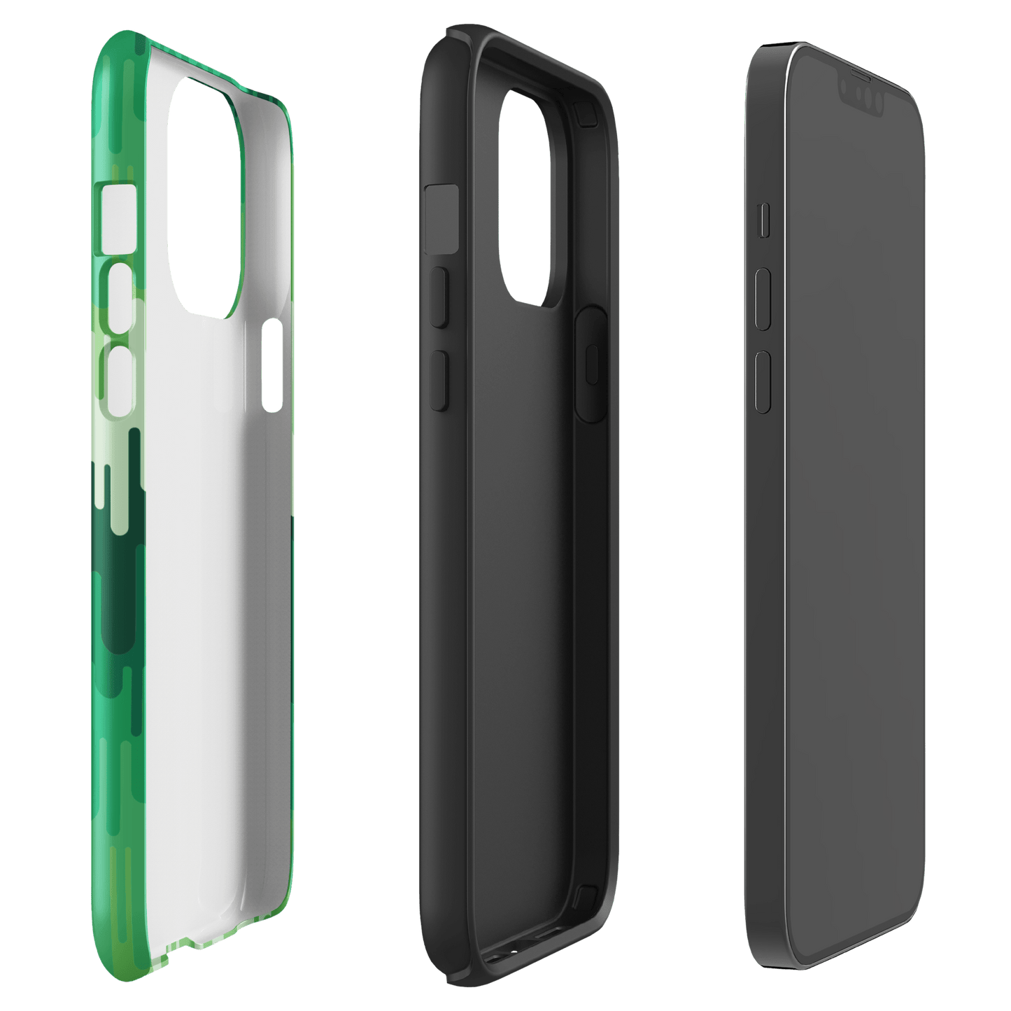 Slime Ombre Green Tough Phone Case - iPhone