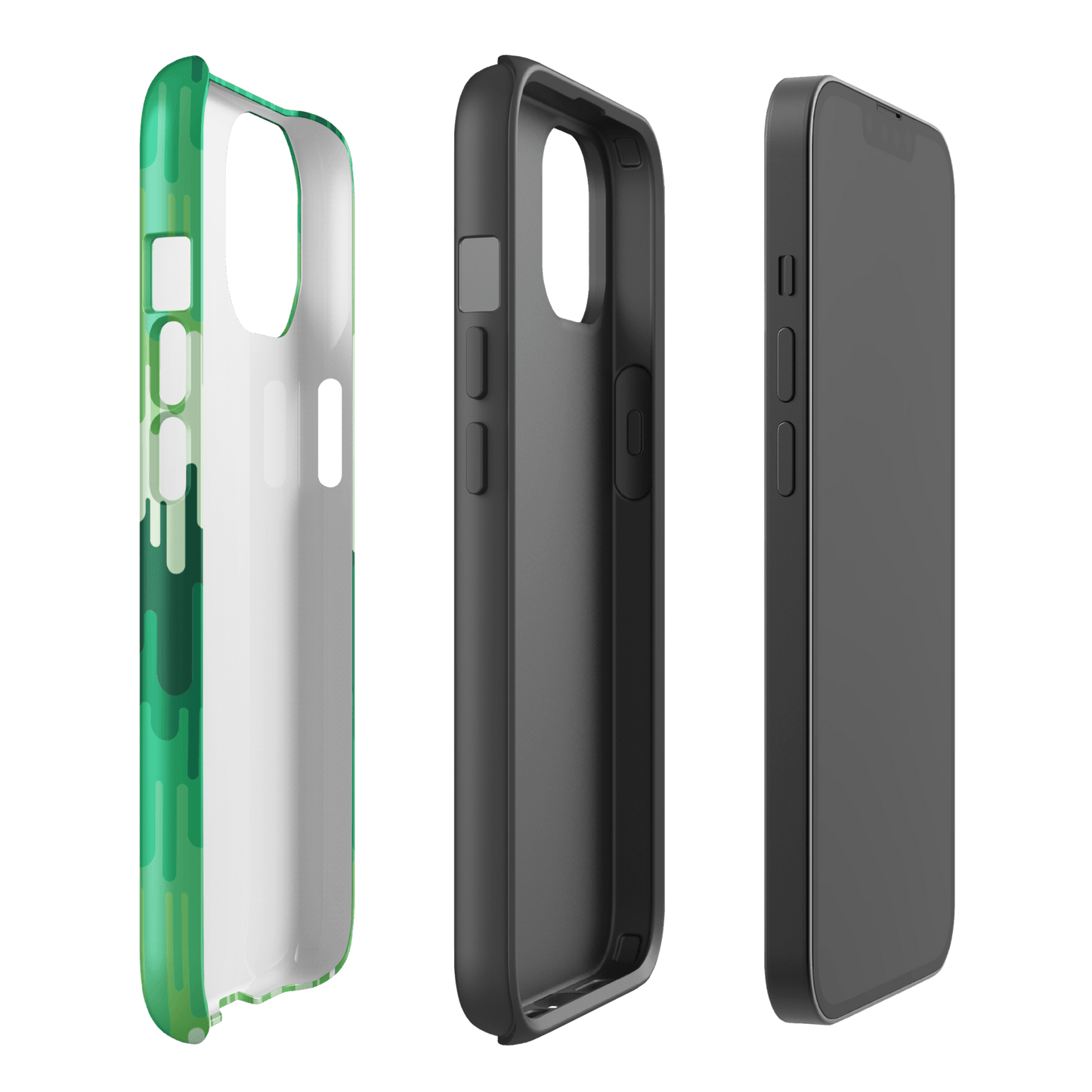 Slime Ombre Green Tough Phone Case - iPhone